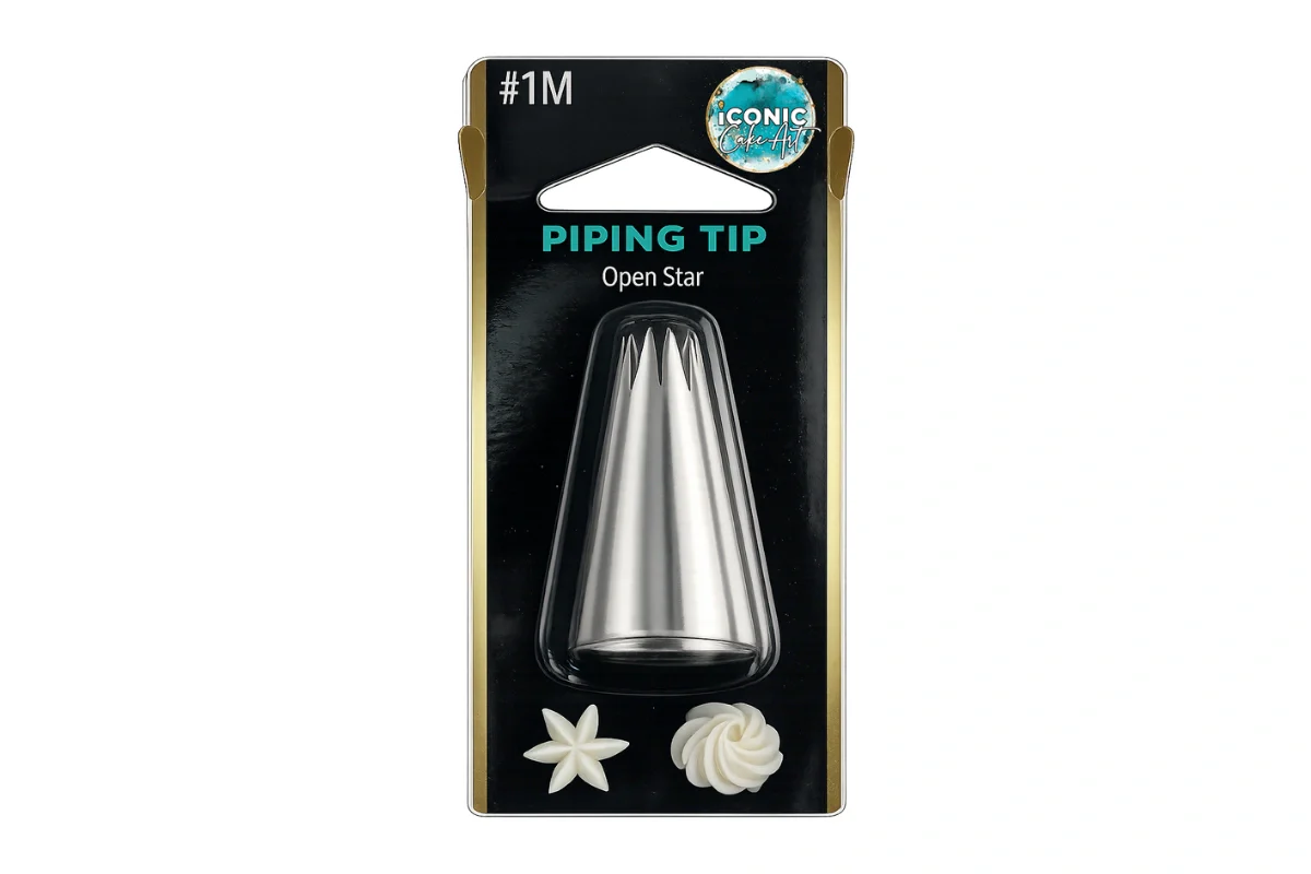 #01M Open Star Piping Tip - Iconic Cake Art - Image 2