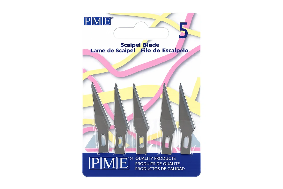 1.3 Inch Spare Scalpel Blades for Sugarcraft Knife Pk5 Modelling Tools 32mm - PME - Image 2