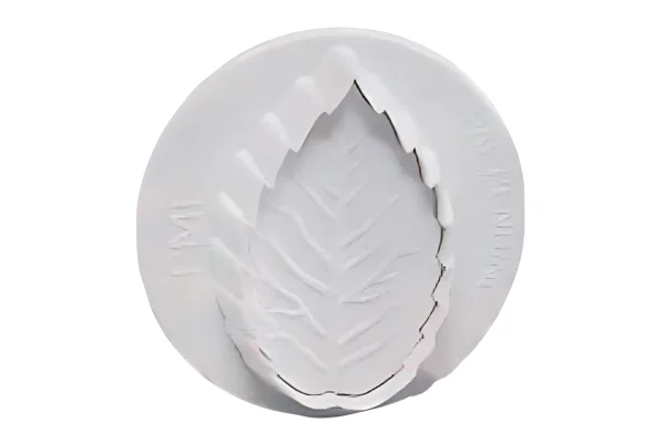 ( 1.6 Inch) Large Veined Rose Leaf Foliage Plunger Cutters 40mm - PME - Image 2