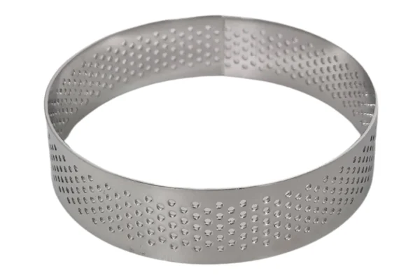 10cm x 2cm Perforated Tart Rings - Iconic Cake Art - Image 2