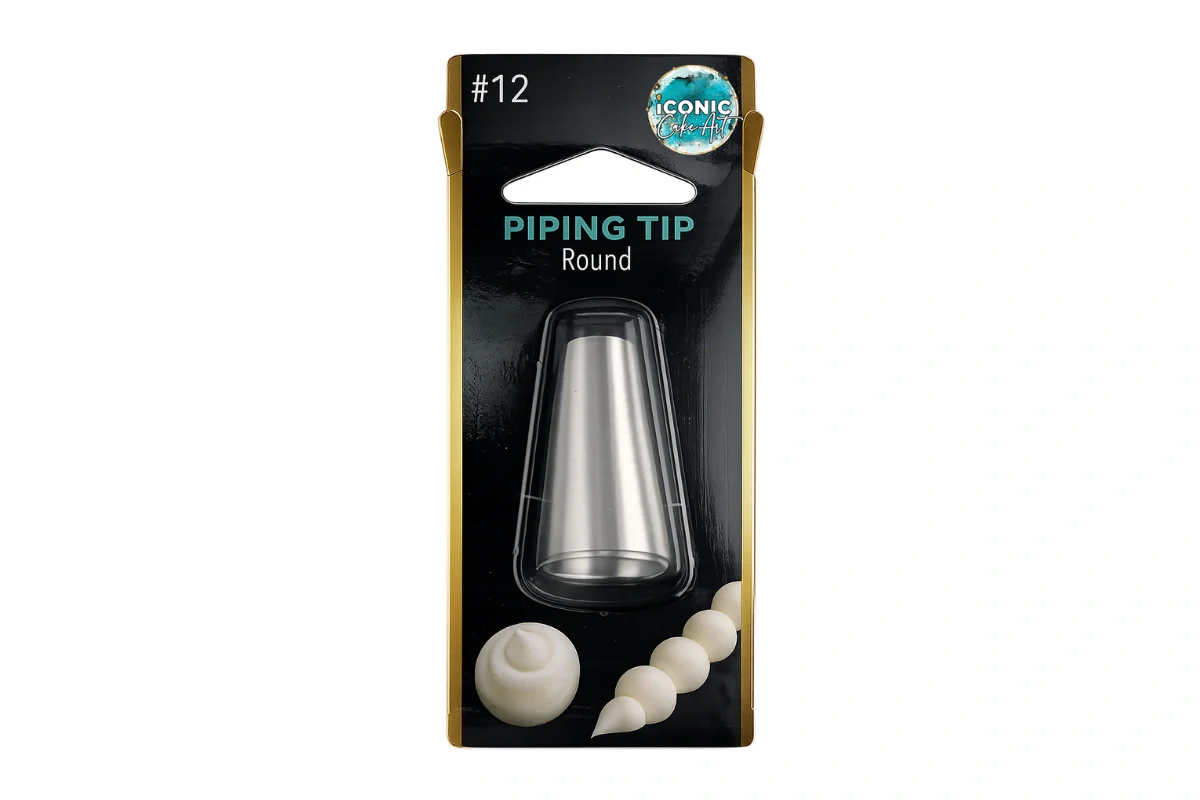 #12 Round Piping Tip - Iconic Cake Art - Image 2