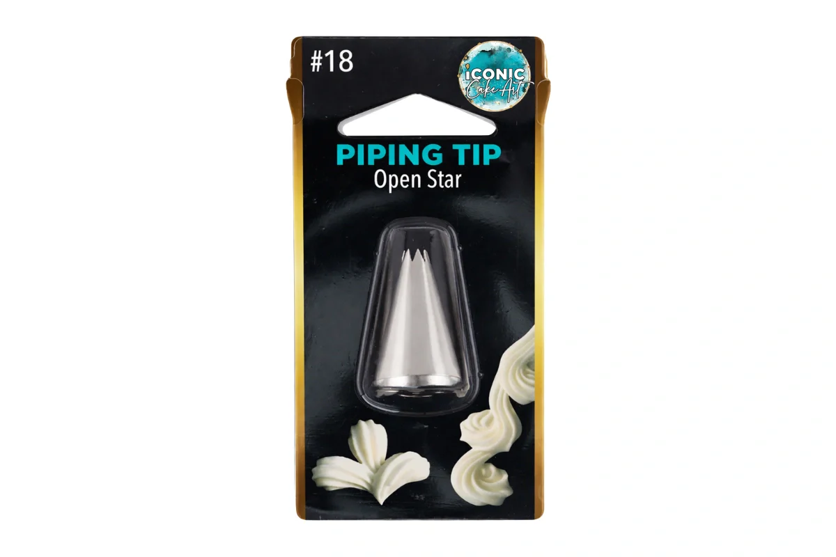 #18 Open Star Piping Tip - Iconic Cake Art - Image 2