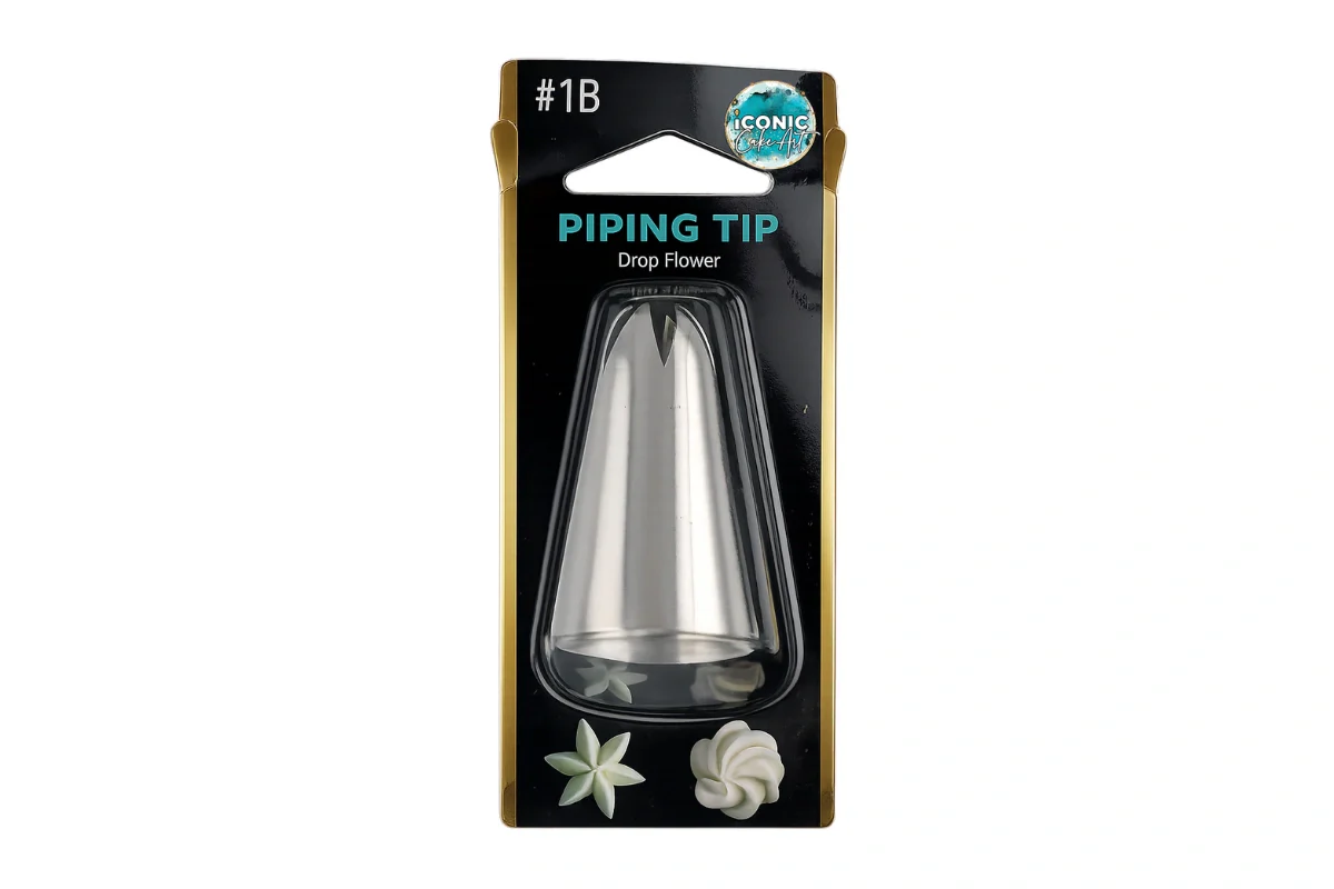 #1B Drop Flower Piping Tip - Iconic Cake Art - Image 2