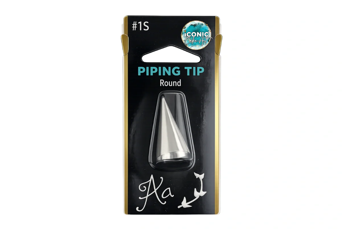 #1S Round Piping Tip - Iconic Cake Art - Image 2
