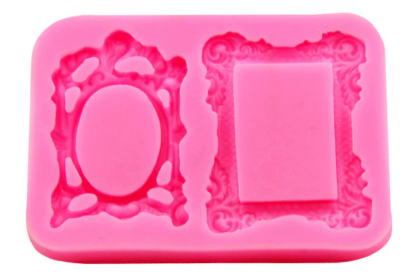 2 Types Mirror Plaque Silicone Mould - Iconic Cake Art - Image 2
