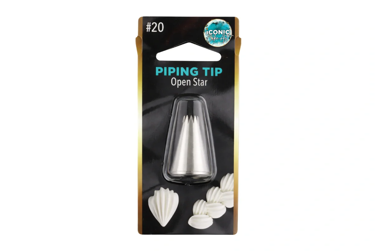 #20 Open Star Piping Tip - Iconic Cake Art - Image 2