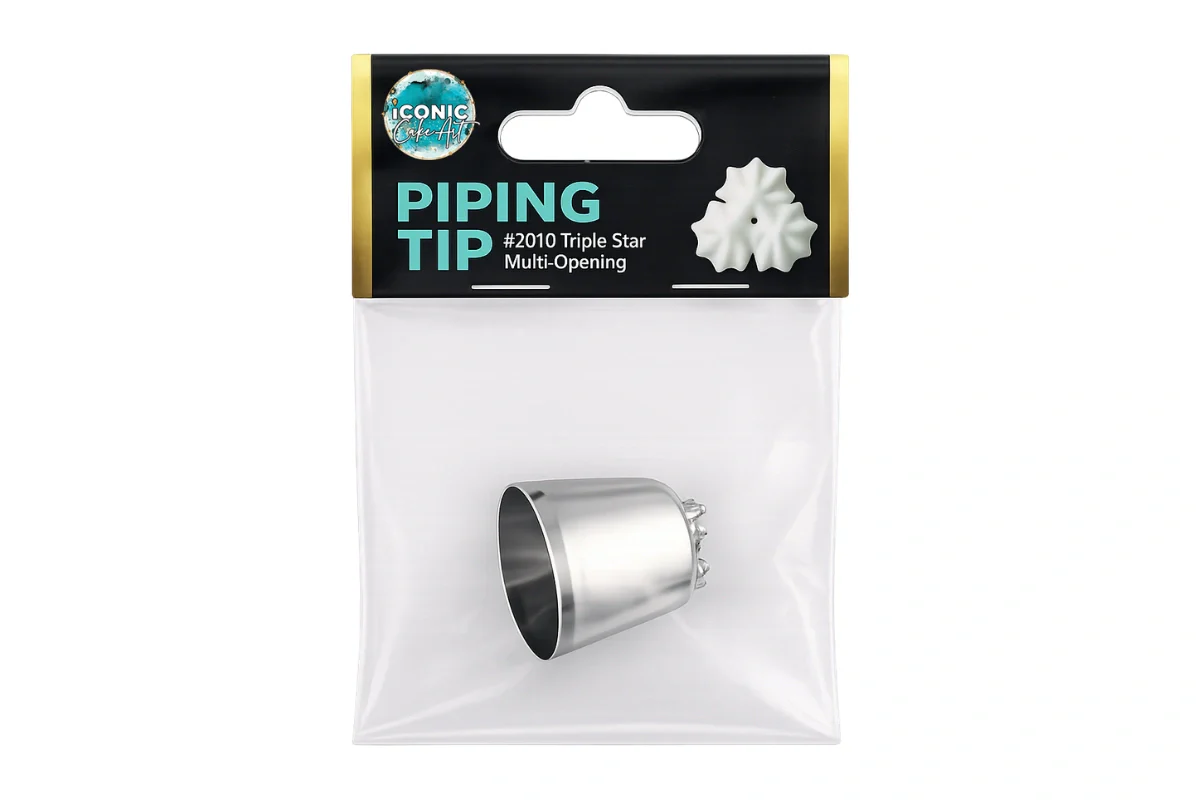 #2010 Triple Star Piping Tip - Iconic Cake Art - Image 2