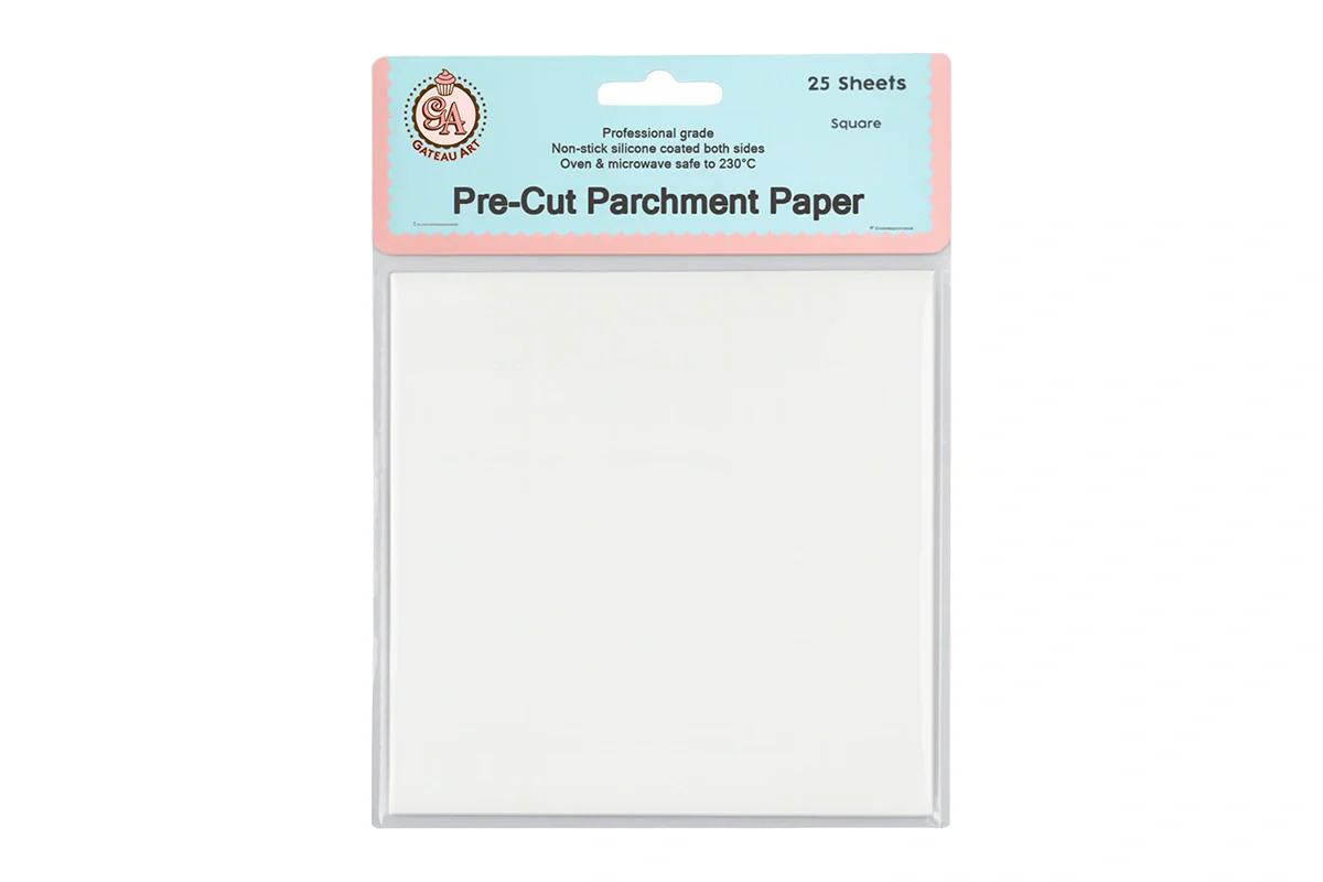 25 Sheets - Square - Pre-Cut Parchment 12 Inch - Gateau Art - Image 2
