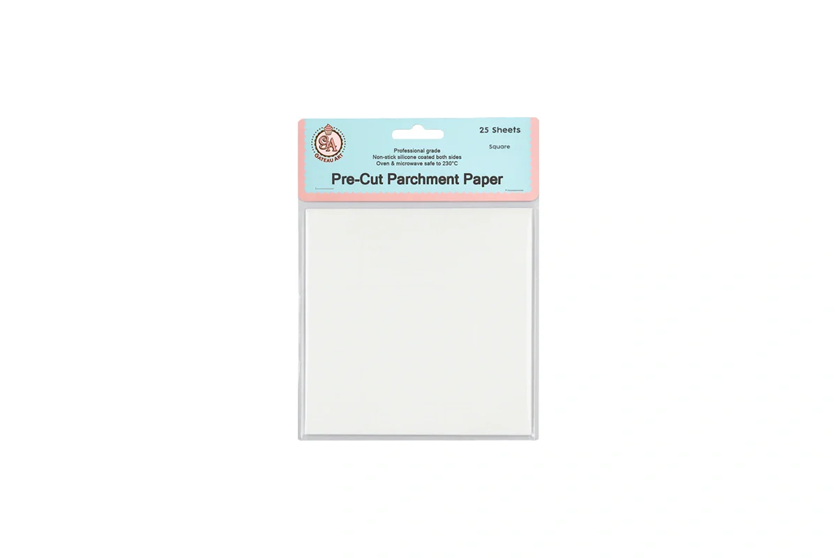 25 Sheets - Square - Pre-Cut Parchment 6 Inch - Gateau Art - Image 2