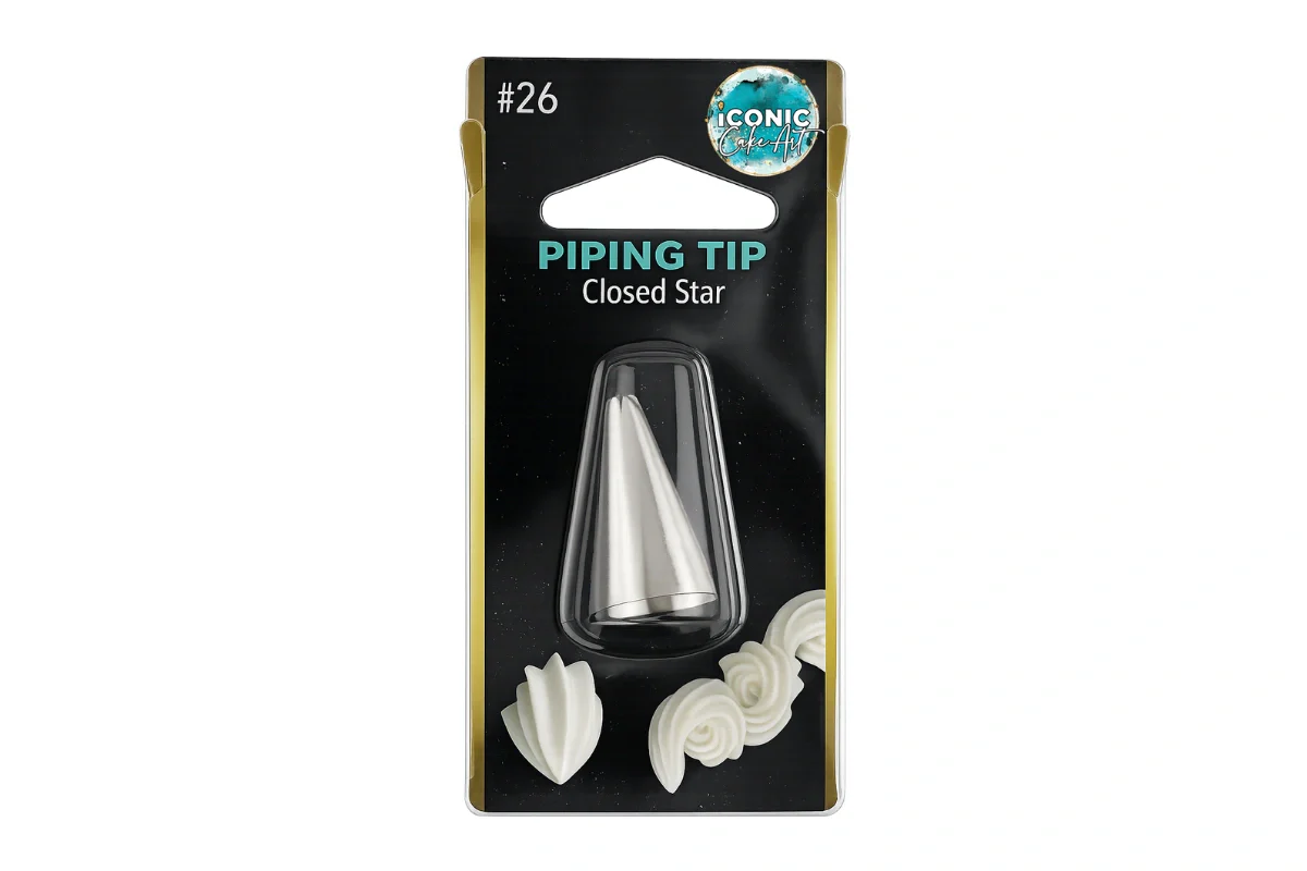 #26 Closed Star Piping Tip - Iconic Cake Art - Image 2