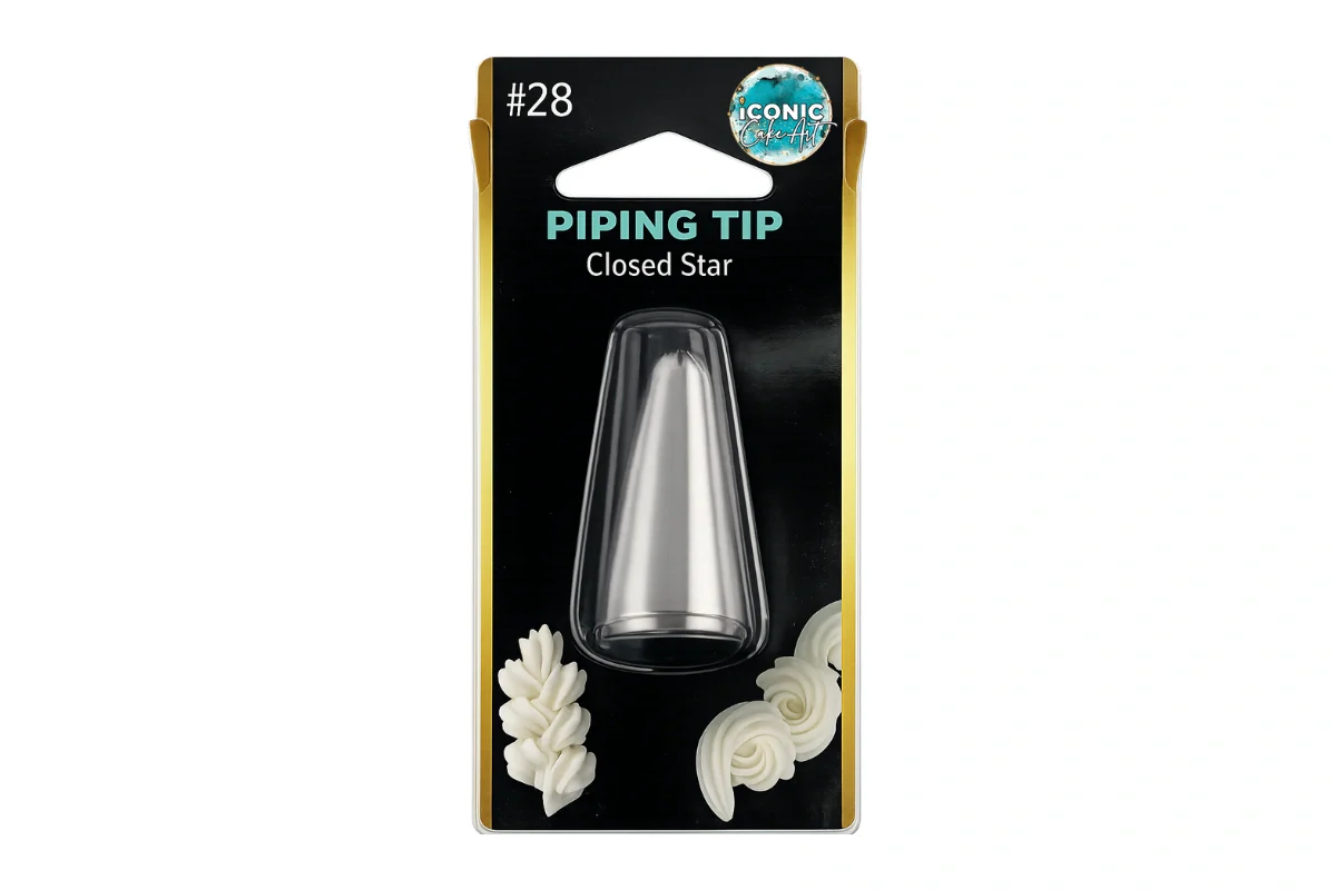 #28 Closed Star Piping Tip - Iconic Cake Art - Image 2