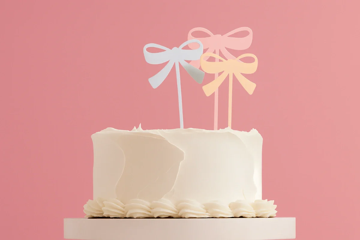 3 Bows Milkshake Cake Topper - Mixed - by - Sprinks - Image 2