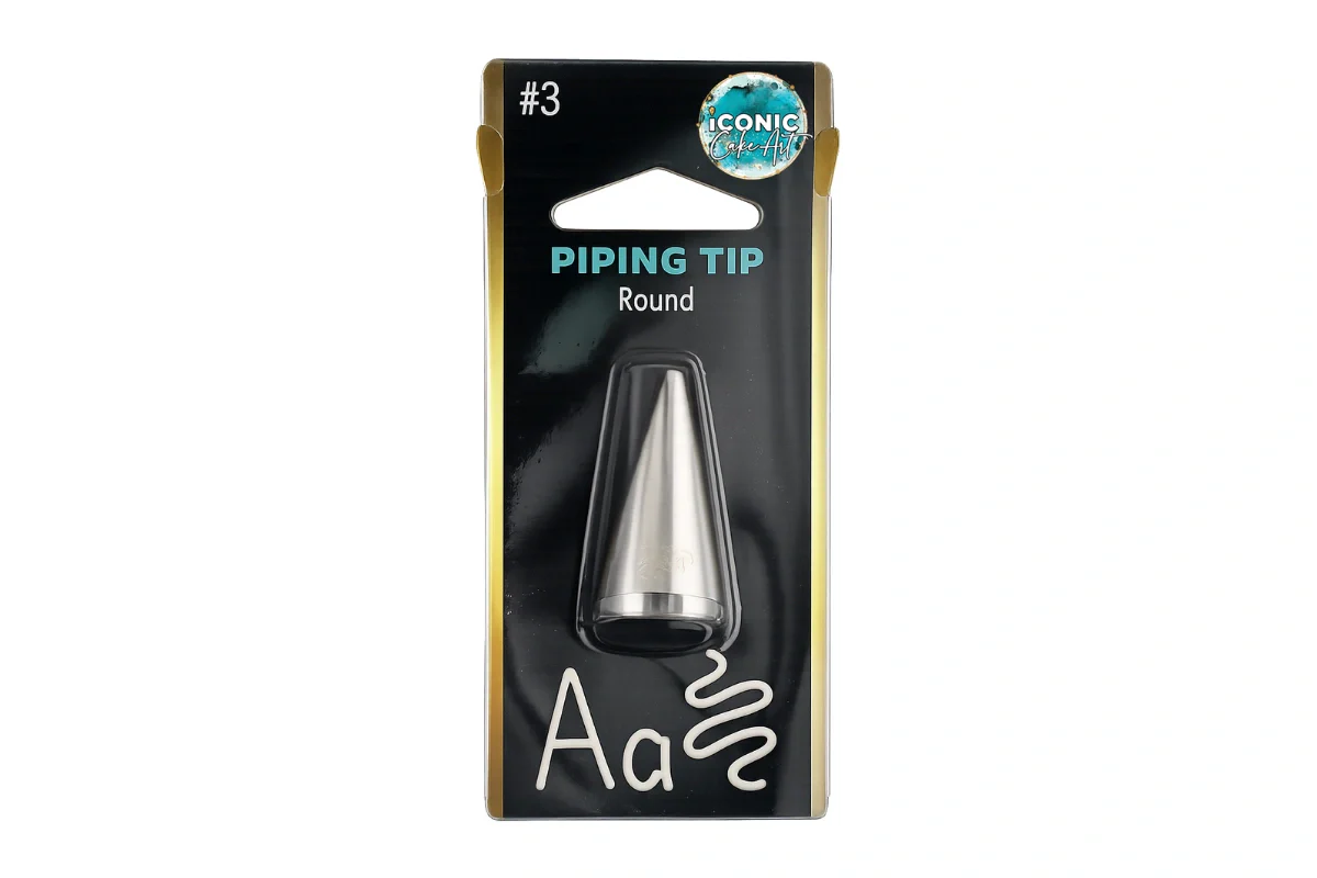 #3 Round Piping Tip - Iconic Cake Art - Image 2