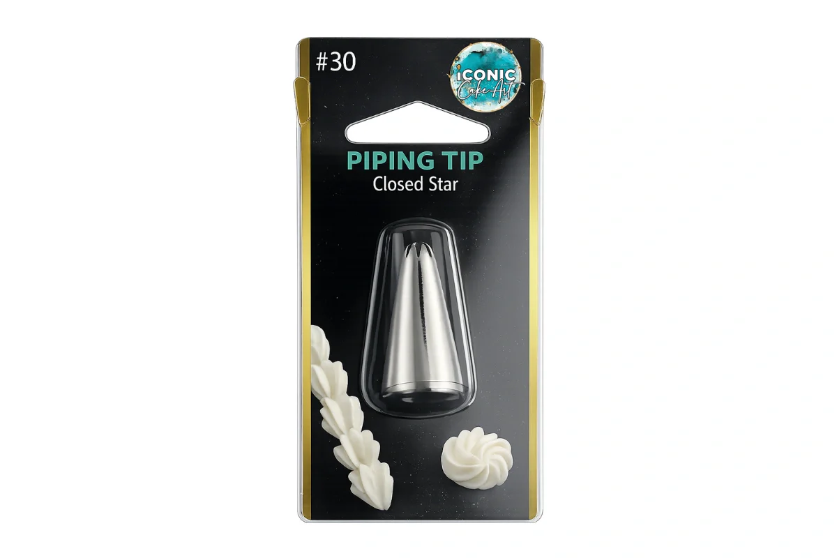 #30 Closed Star Piping Tip - Iconic Cake Art - Image 2