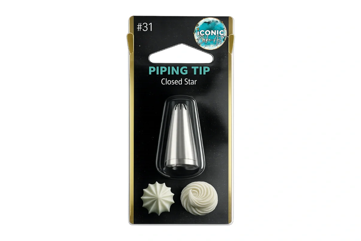 #31 Closed Star Piping Tip - Iconic Cake Art - Image 2