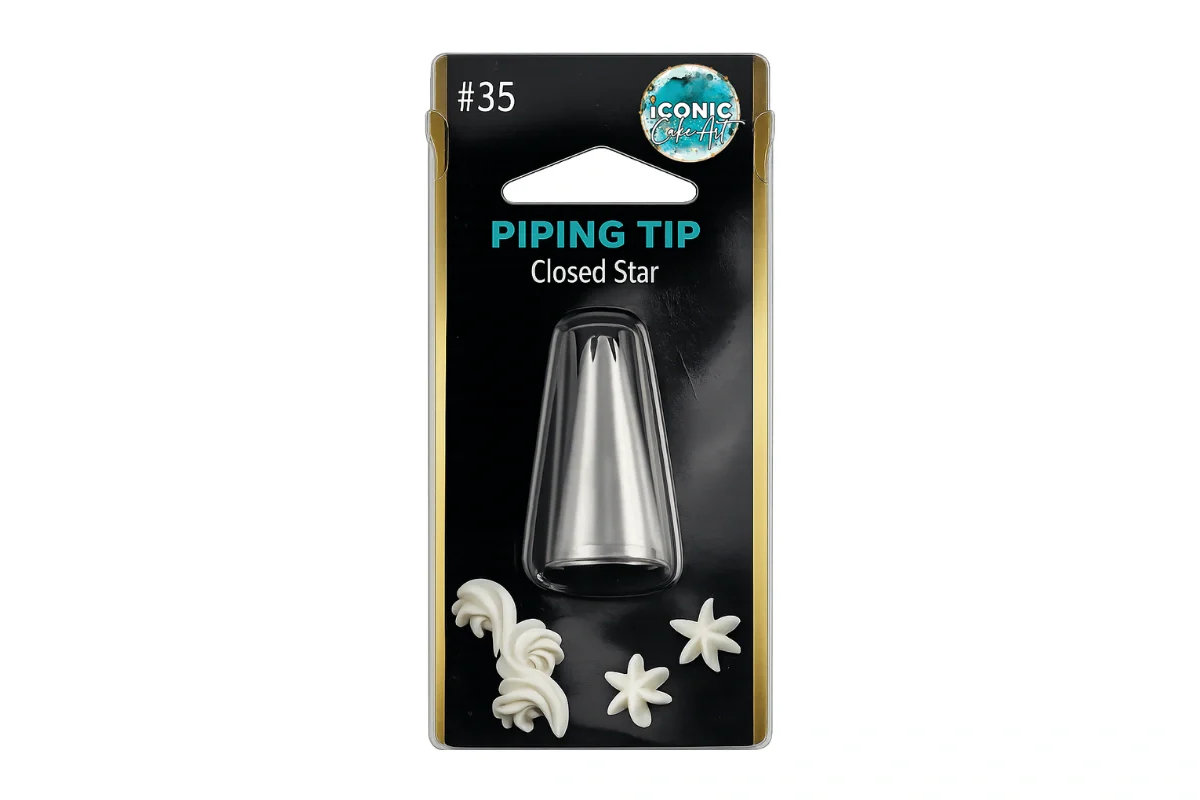 #35 Clsoed Star Piping Tip - Iconic Cake Art - Image 2