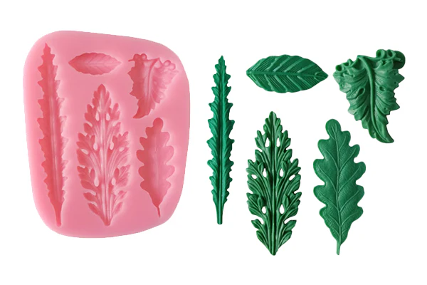 5 Type Leaf Leaves Silicone Mould - Iconic Cake Art - Image 2