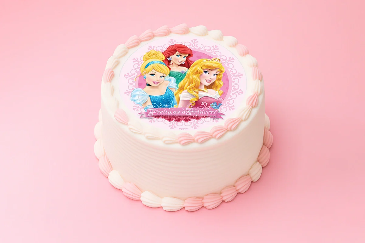 6.3 Inch Disney Princess Round Edible Icing Image 16cm - BSC