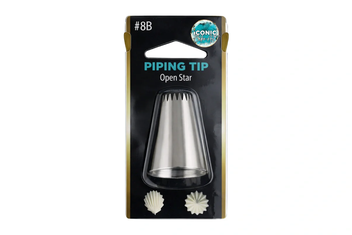 #8B Open Star Piping Tip - Iconic Cake Art - Image 2