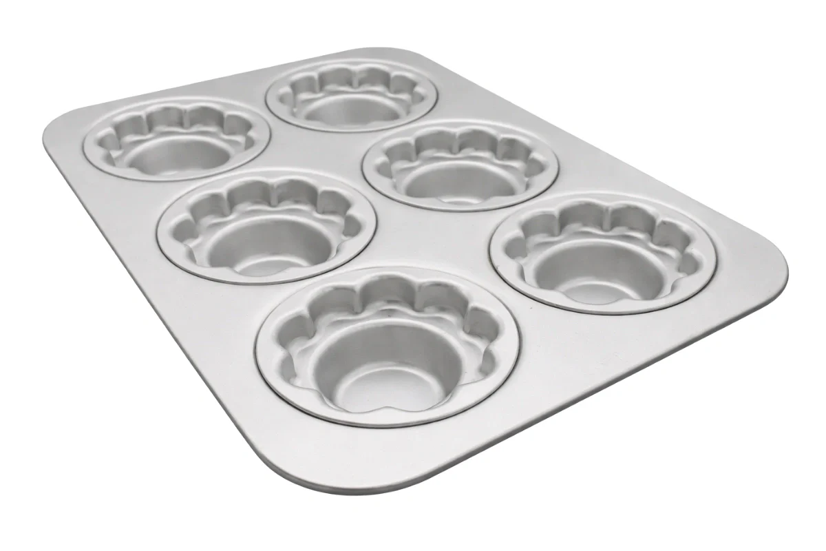 Anodized 6 Petal Cup Muffin Pan - Hot Stuff Bakeware - Image 3