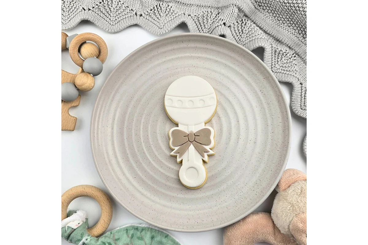 Baby Rattle Debosser and Cutter Set - Custom Cookie Cutters