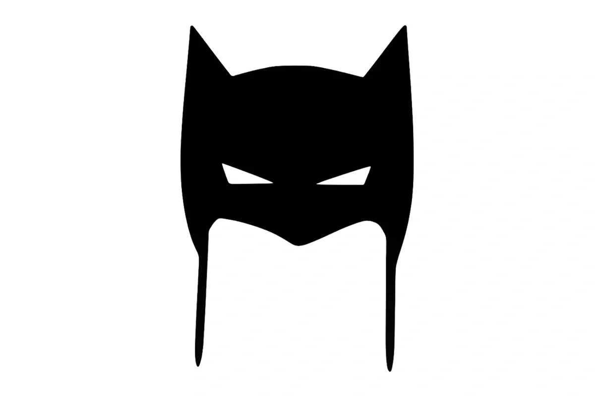 Black Bat Mask - Cake Topper - Iconic Cake Art - Image 3