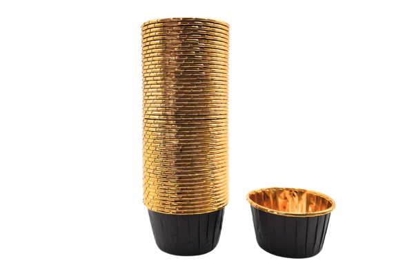 Black Cupcake Liners (50 Pack) - Iconic Cake Art - Image 2