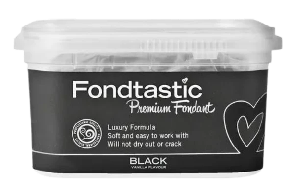 Black Premium Fondant 250g - Fondtastic