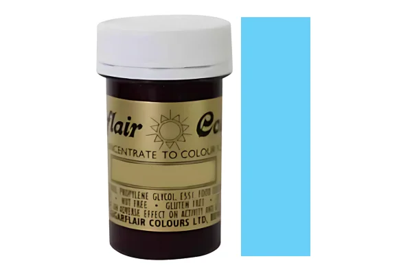 Blue Baby Spectral Paste - Fondant and Buttercream Colour 25g - Sugarflair - Image 2