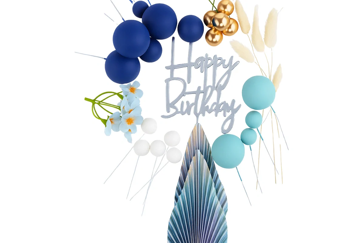 Blue Ocean Cake Topper Set - Iconic Cake Art - Image 3