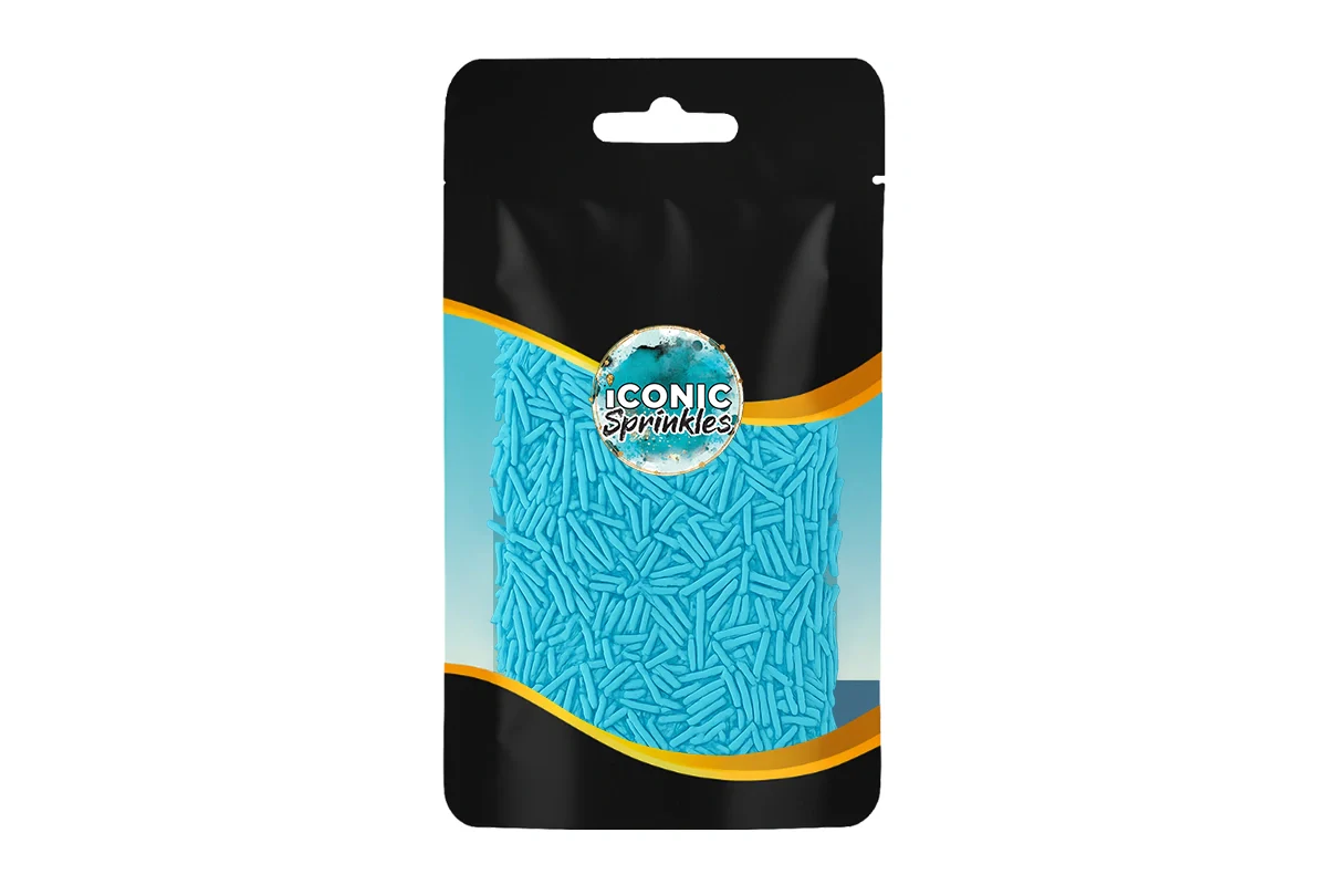 Blue Shiny Jimmies 30g - Iconic Sprinkles - Image 2
