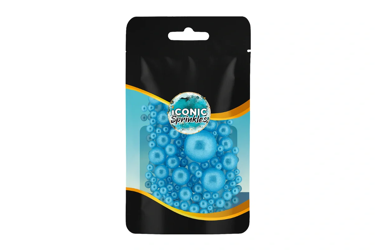 Blue Shiny Pearls 30g - Iconic Sprinkles - Image 2