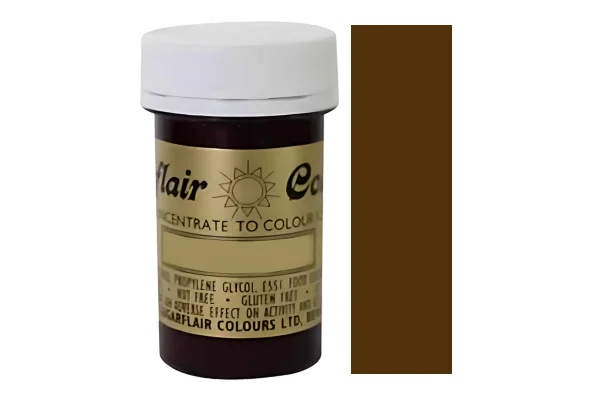 Brown Dark Spectral Paste - Fondant and Buttercream Colour 25g - Sugarflair - Image 2