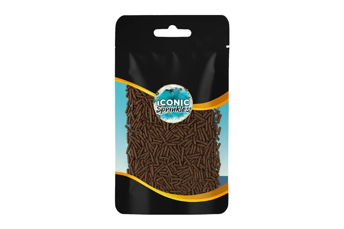 Brown Shiny Jimmies 30g - Iconic Sprinkles - Image 2