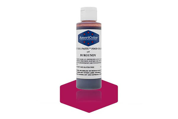 Burgundy Soft Gel Paste 4.5oz - Americolor
