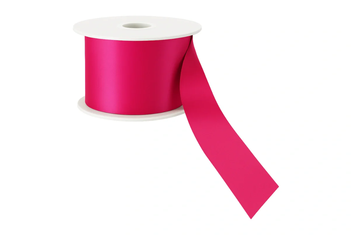 Cerise Satin Ribbon Double Sided 25mm - My Dream Cake