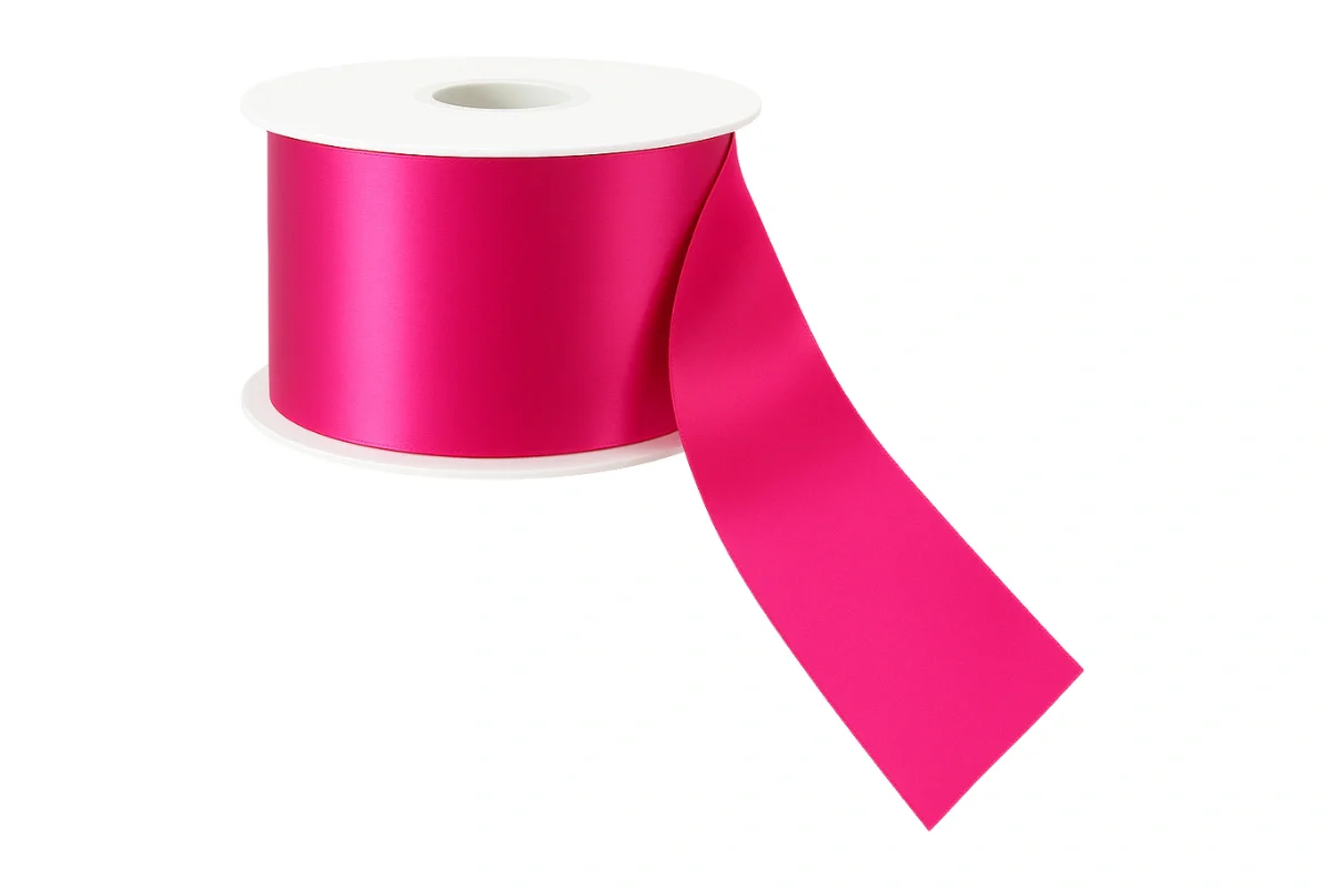 Cerise Satin Ribbon Double Sided 38mm - My Dream Cake