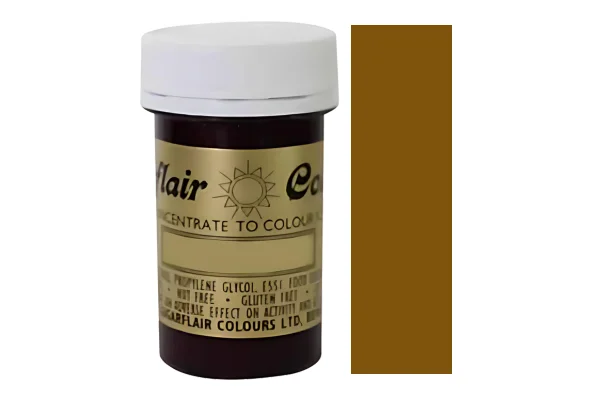 Chestnut Spectral Paste - Fondant and Buttercream Colour 25g - Sugarflair - Image 2