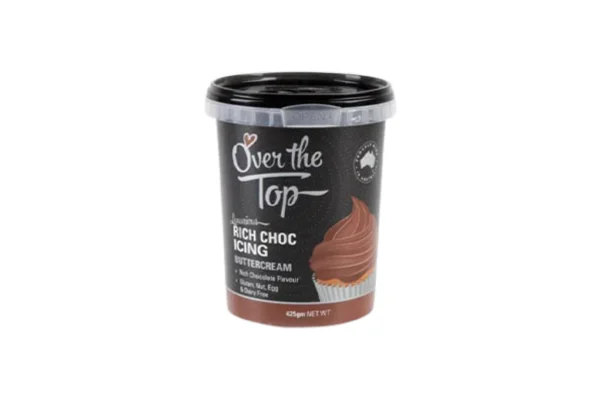 Chocolate Brown Buttercream 425g - Over The Top