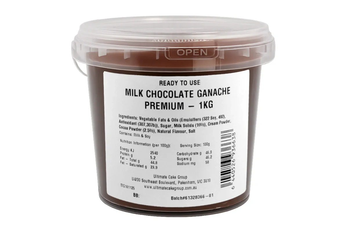 Chocolate Milk Ganache 1kg - Iconic Cake Art - Image 2