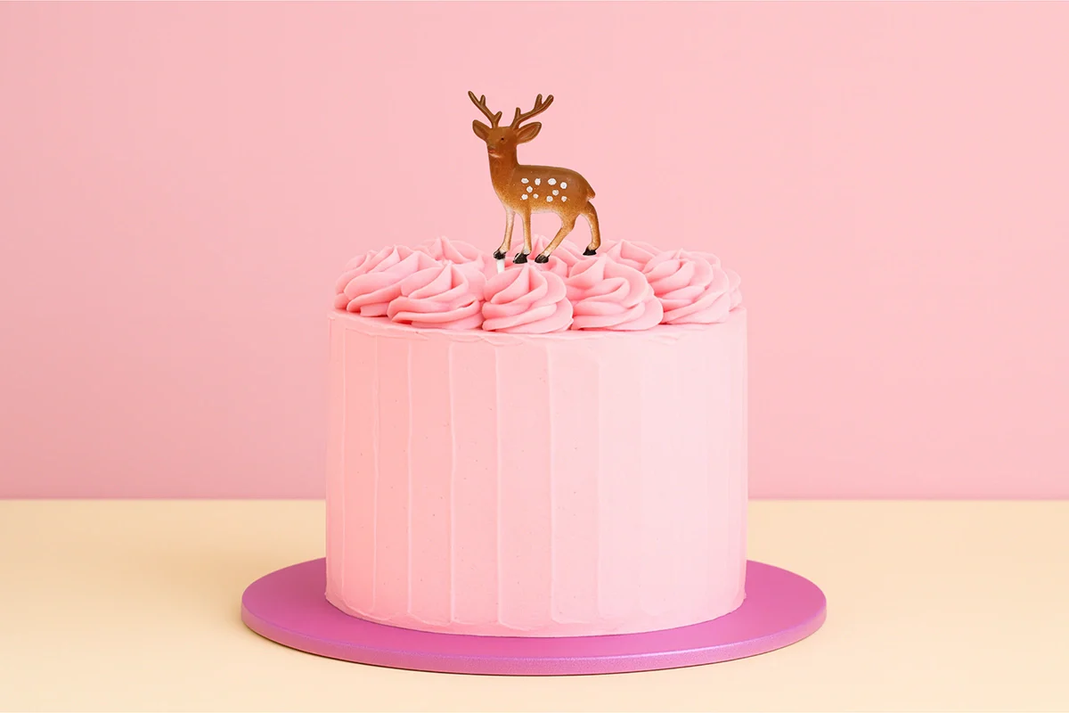 Christmas Reindeer Toppers (6 Pack) - Iconic Cake Art - Image 2
