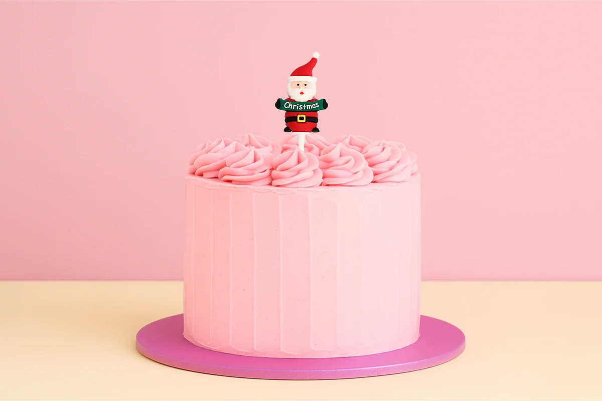 Christmas Santa Toppers (6 Pack) - Iconic Cake Art - Image 2