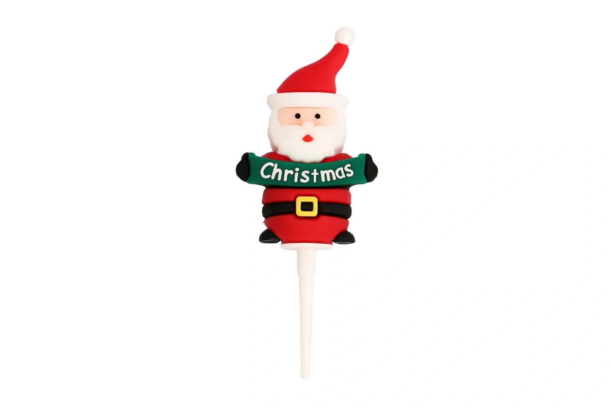 Christmas Santa Toppers (6 Pack) - Iconic Cake Art - Image 3