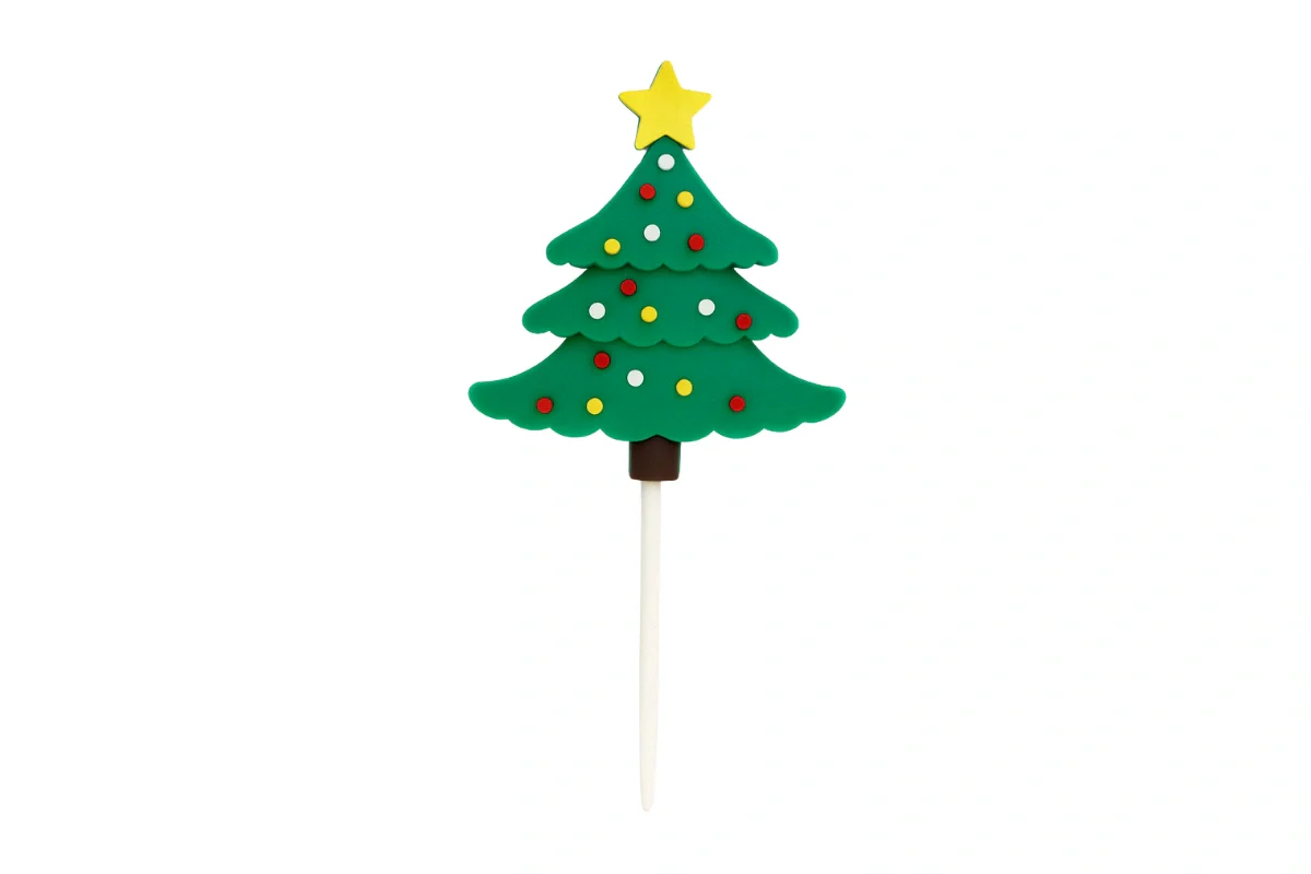 Classic Christmas Tree Toppers (6 Pack) - Iconic Cake Art - Image 3