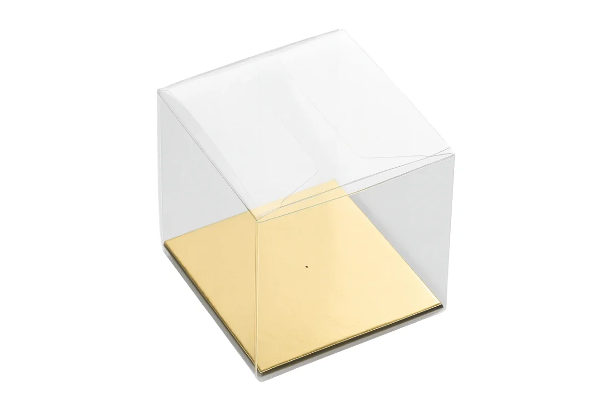 Clear 5pack Gift Box 5cm (5 Pack) - Iconic Cake Art - Image 2