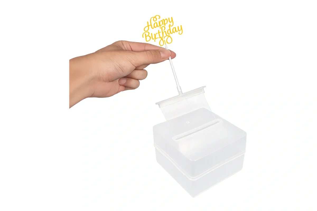 Clear Cake Money Box - Iconic Cake Art - Image 2
