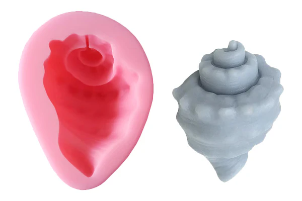Conch Large Sea Shell - 3D Silicone Mould - Iconic Cake Art - Image 2