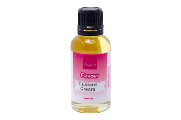 Cream Custard Natural Flavoured Essence 30ml - Roberts Edible Craft