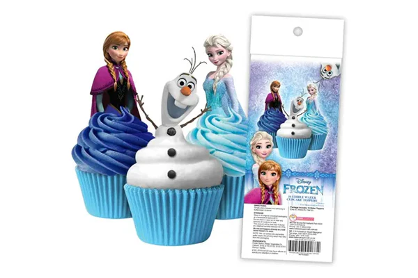 Disney Frozen Edible Wafer Cupcake Toppers (16 Pack) - BSC