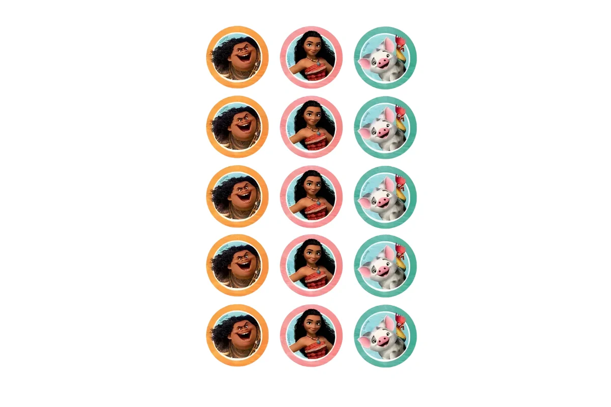 Disney Moana Cupcake Edible Image - BSC - Image 2